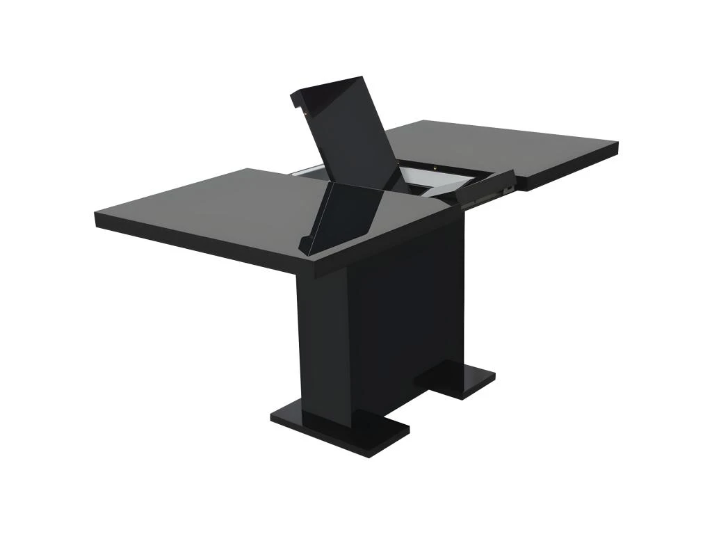 Table De Salon Salle à Manger Dîner Design Extensible De Salle à Manger Noir Brillant 0902224 4 Table De Salon Salle à Manger Dîner Design Extensible De Salle à Manger Noir Brillant 0902224 – Image 4