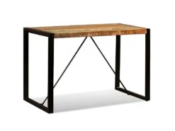 Table De Salon Salle à Manger Design Bois De Récupération Massif 120 Cm 0902181 -Deco.fr Soldes Boutique table a manger 8944885