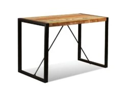 Table De Salon Salle à Manger Design Bois De Récupération Massif 120 Cm 0902181 -Deco.fr Soldes Boutique table a manger 8944887