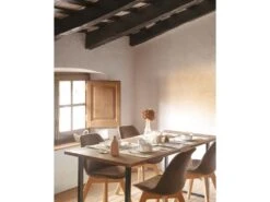 Table à Manger Zocco Chêne Foncé Et Noir 120x80cm -Deco.fr Soldes Boutique table a manger 8945079