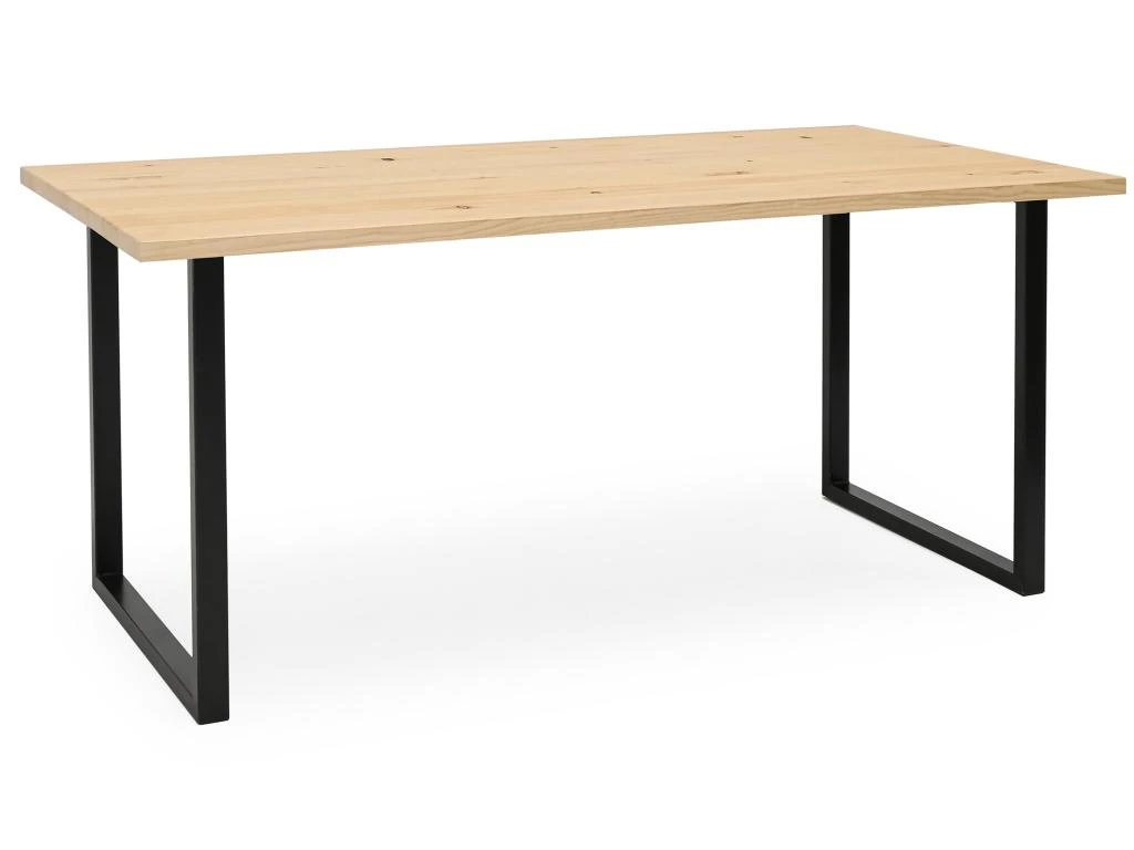 Table à Manger Zocco Naturelle Et Noir 200x80cm 1 Table à Manger Zocco Naturelle Et Noir 200x80cm