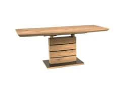 Table De Repas Extensible 140/180 Cm Décor Chêne Artisan - LEANDRE