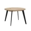 Table Ronde Extensible 110/155 Cm Decor Bois - Pieds Métal - VANESSA 13 Table Ronde Extensible 110/155 Cm Decor Bois - Pieds Métal - VANESSA -Deco.fr Soldes Boutique table a manger 9177621