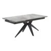 Table Extensible 160/240 Cm Céramique Gris Marbré Pied étoile - DAKOTA 06 -Deco.fr Soldes Boutique table a manger 9178707