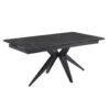 Table Extensible 160/240 Cm Céramique Noir Marbré Pied étoile - INDIANA 06 24 Table Extensible 160/240 Cm Céramique Noir Marbré Pied étoile - INDIANA 06 -Deco.fr Soldes Boutique table a manger 9178911