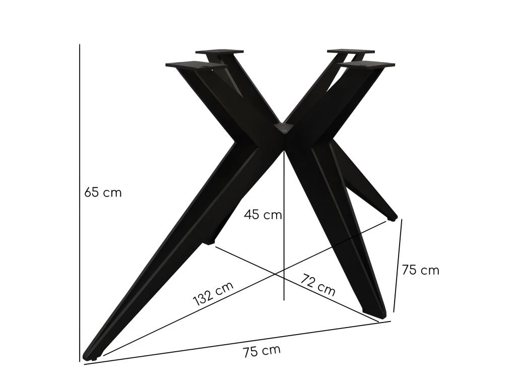 Table Extensible 160/240 Cm Céramique Noir Marbré Pied étoile - INDIANA 06 5 Table Extensible 160/240 Cm Céramique Noir Marbré Pied étoile - INDIANA 06 – Image 5