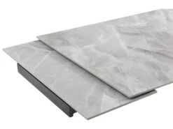 Table Extensible 160/240 Cm Céramique Gris Marbré Pied Luge - DAKOTA 02 -Deco.fr Soldes Boutique table a manger 9178937