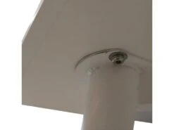 ZURI - Table Rectangulaire Blanche Et Pieds Effet Bois -Deco.fr Soldes Boutique table a manger 9320739