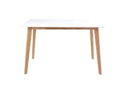 GRAM - Table Repas 120x70cm Naturelle Et Blanche -Deco.fr Soldes Boutique table a manger 9537265