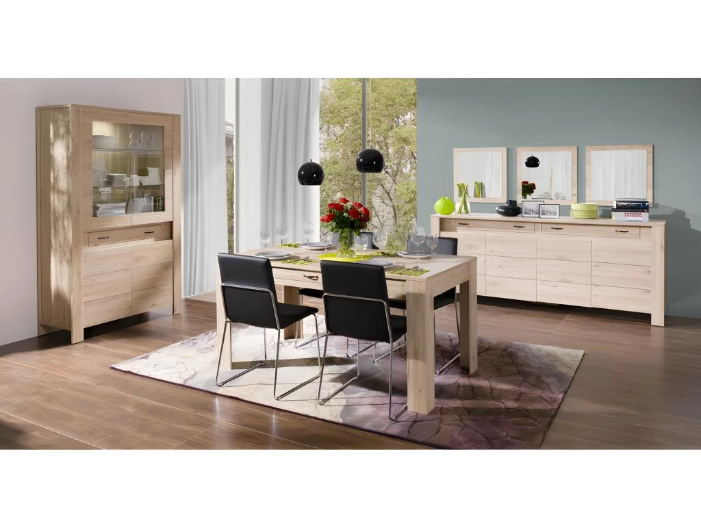 Table à Manger MASSIMO Petit Modèle 160cm Avec Tiroir Intégré - Produit élégant Et Raffiné, Idéal Pour Votre Salle à Manger. 3 Table à Manger MASSIMO Petit Modèle 160cm Avec Tiroir Intégré - Produit élégant Et Raffiné, Idéal Pour Votre Salle à Manger. – Image 3