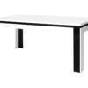 Table Salle à Manger LINA 160cm . Coloris Blanc Et Noir. Table 4 Personnes. Design Moderne. -Deco.fr Soldes Boutique table a manger 9538211