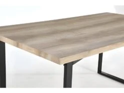 Table DAVID Avec Plateau En MDF Et Pieds En Acier Noir. Design Type Industriel Pour Votre Intérieur -Deco.fr Soldes Boutique table a manger 9539853