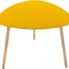 Table à Café Moutarde En MDF Et Chêne - Dim : L. 60 X L. 60 X H. 45 Cm -Deco.fr Soldes Boutique table basse 10009675