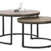 Set De 2 Tables Basses Christchurch Rondes Gigognes Effet Bois [en.casa] -Deco.fr Soldes Boutique table basse 10011999