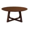 LYNGBY - Table Basse Ronde Ø75cm MDF Placage Noyer -Deco.fr Soldes Boutique table basse 10018335
