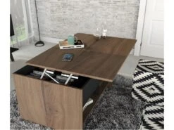 Table Basse Relevable 90 Cm Châtaignier Noir 9 Table Basse Relevable 90 Cm Châtaignier Noir -Deco.fr Soldes Boutique table basse 10151545