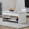 Table Basse Avec Plateau Relevable Blanche HEDDA - HAPPY GARDEN 19 Table Basse Avec Plateau Relevable Blanche HEDDA - HAPPY GARDEN -Deco.fr Soldes Boutique table basse 10779685