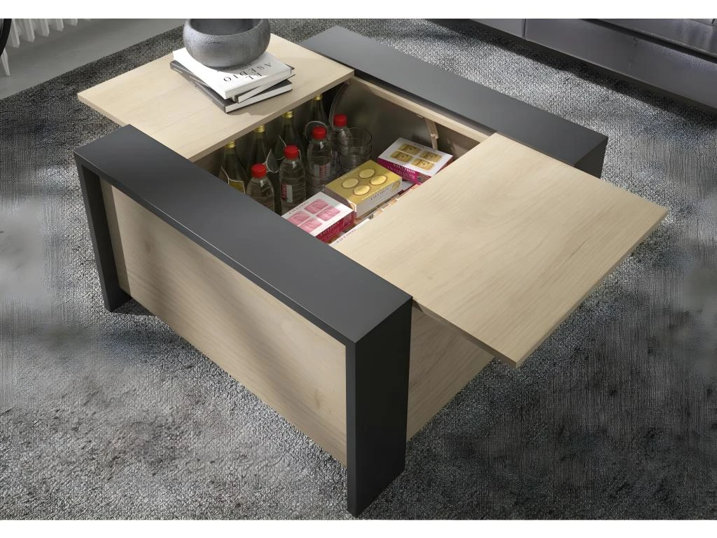 Table Basse Avec Rangement Bar Aurora - Fabrication Française 3 Table Basse Avec Rangement Bar Aurora - Fabrication Française – Image 3