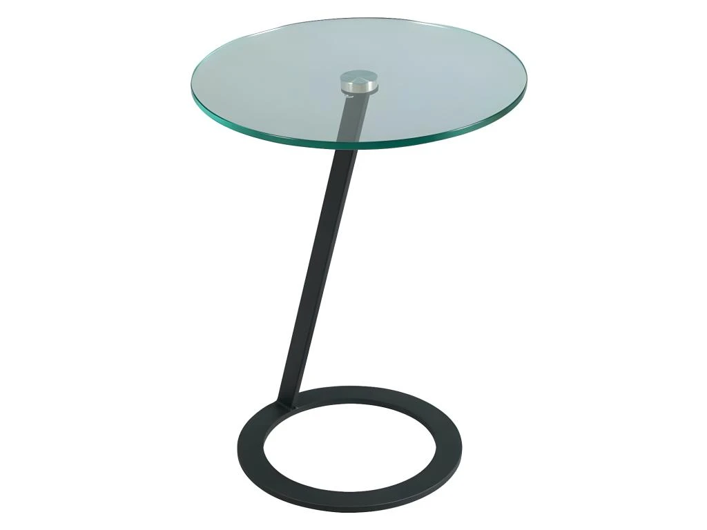 Bout De Canapé Rond En Verre - ALINA 1 Bout De Canapé Rond En Verre - ALINA