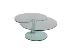 Table Basse Articulée Acier/Verre - GLASS N°2 -Deco.fr Soldes Boutique table basse 11130511