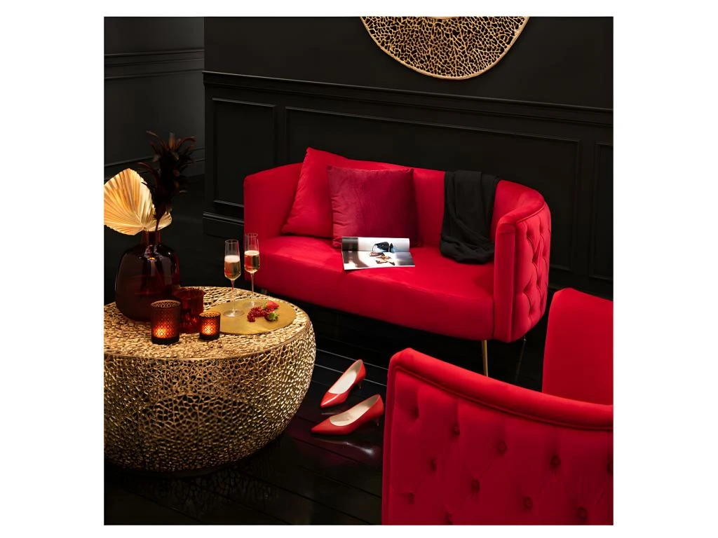 Table Basse Ronde En Aluminium Or - SCINTILL N°3 5 Table Basse Ronde En Aluminium Or - SCINTILL N°3 – Image 5