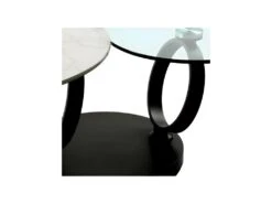 Table Basse Articulée Métal/Verre/Céramique - VERRO -Deco.fr Soldes Boutique table basse 11131551