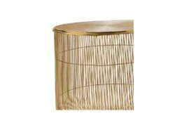 Tables Gigognes Rondes Panier Métal Or - HERAKLION 6 Tables Gigognes Rondes Panier Métal Or - HERAKLION -Deco.fr Soldes Boutique table basse 11131861