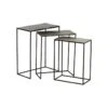 Trio De Tables Gigognes Métal/Aluminium - JULIANA -Deco.fr Soldes Boutique table basse 11131881