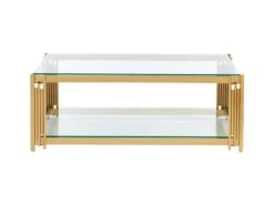 Table Basse En Verre Trempé Et Acier Inoxydable - Doré - NOMELANO De Pascal MORABITO 8 Table Basse En Verre Trempé Et Acier Inoxydable - Doré - NOMELANO De Pascal MORABITO -Deco.fr Soldes Boutique table basse 11927775