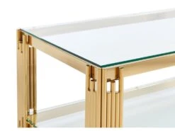 Table Basse En Verre Trempé Et Acier Inoxydable - Doré - NOMELANO De Pascal MORABITO 10 Table Basse En Verre Trempé Et Acier Inoxydable - Doré - NOMELANO De Pascal MORABITO -Deco.fr Soldes Boutique table basse 11927777