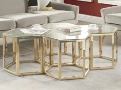 Table Basse - Verre Trempé Et Acier - Chrome - GALADRIEL De Pascal MORABITO -Deco.fr Soldes Boutique table basse 1203393 1