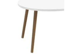 Table Basse Sindal Ovale 41 X 90 X 50cm Blanc Naturel [en.casa] -Deco.fr Soldes Boutique table basse 12291797