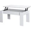 Table Basse Pliante 51/63X105X55Cm Blanc - Venprodin 4 Table Basse Pliante 51/63X105X55Cm Blanc - Venprodin -Deco.fr Soldes Boutique table basse 12357189