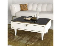 Table D’appoint Tamesis Design Panneau De Particules Plaqué Mélaminé En Couleur Blanc Or Noir. 90x60x42,3cm 9 Table D’appoint Tamesis Design Panneau De Particules Plaqué Mélaminé En Couleur Blanc Or Noir. 90x60x42,3cm -Deco.fr Soldes Boutique table basse 12359001