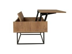 Tables Basses Tajo, Structure Et Le Support Fabriquées En Métal En Couleur Nogal Noir. 120x43x60cm 7 Tables Basses Tajo, Structure Et Le Support Fabriquées En Métal En Couleur Nogal Noir. 120x43x60cm -Deco.fr Soldes Boutique table basse 12359237