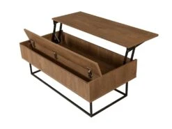 Tables Basses Tajo, Structure Et Le Support Fabriquées En Métal En Couleur Nogal Noir. 120x43x60cm 8 Tables Basses Tajo, Structure Et Le Support Fabriquées En Métal En Couleur Nogal Noir. 120x43x60cm -Deco.fr Soldes Boutique table basse 12359239