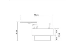 Tables Basses Tajo, Structure Et Le Support Fabriquées En Métal En Couleur Nogal Noir. 120x43x60cm 9 Tables Basses Tajo, Structure Et Le Support Fabriquées En Métal En Couleur Nogal Noir. 120x43x60cm -Deco.fr Soldes Boutique table basse 12359241