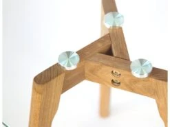 Set De Deux Tables Basses Plateau En Verre Pied En Bois TABA06006 -Deco.fr Soldes Boutique table basse 12438465