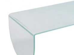 Table Basse En Verre Trempé - Transparent Et Bleu - KINAMI -Deco.fr Soldes Boutique table basse 12586447