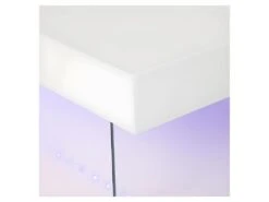 Table Basse Et Luminaire Led - Rectangulaire - En Panneaux De MDF - Blanc - Style Contemporain - L120 X P60 X H45 Cm - BLUE LIGH -Deco.fr Soldes Boutique table basse 12586741