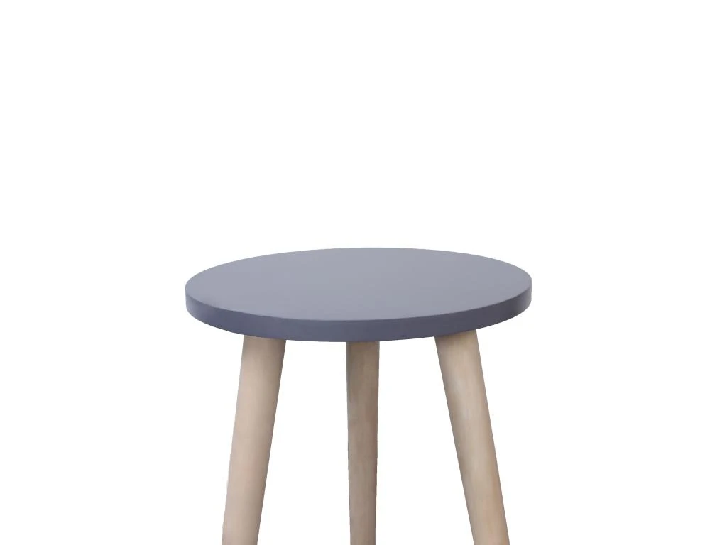 Table Basse Table De Salon Gris Bois Mdf Paulownia 39x34x34 4 Table Basse Table De Salon Gris Bois Mdf Paulownia 39x34x34 – Image 4
