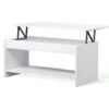 HAPPY Table Basse Relevable Style Contemporain Blanc Mat - L 100 X L 50 Cm 5 HAPPY Table Basse Relevable Style Contemporain Blanc Mat - L 100 X L 50 Cm -Deco.fr Soldes Boutique table basse 12807427
