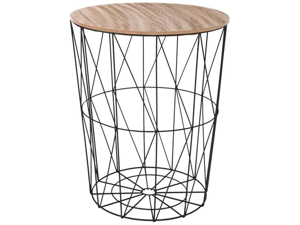 Table D'appoint Noire Dimensions 47x47x57cm 1 Table D'appoint Noire Dimensions 47x47x57cm