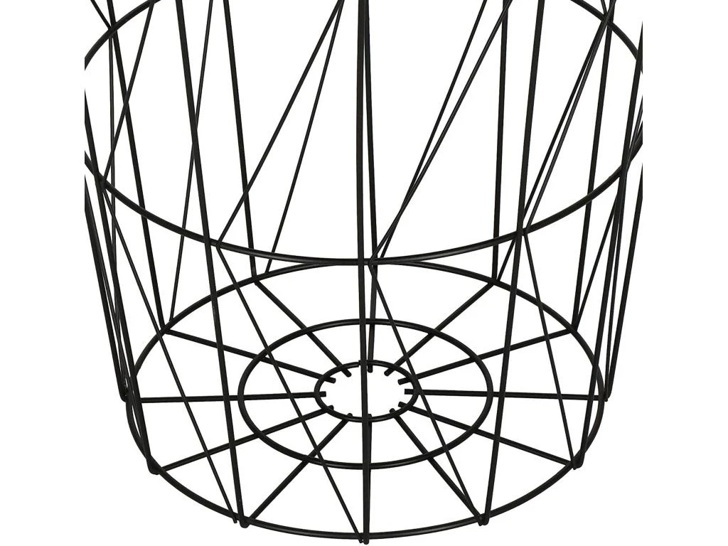 Table D'appoint Noire Dimensions 47x47x57cm 4 Table D'appoint Noire Dimensions 47x47x57cm – Image 4