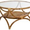 Table Basse Salon, Meuble De Salon En Verre Rattan Farah. Dimensions: 90x90x51 5 Table Basse Salon, Meuble De Salon En Verre Rattan Farah. Dimensions: 90x90x51 -Deco.fr Soldes Boutique table basse 12988751