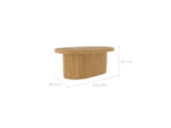 Table Basse Ovale Hélène En Rotin -Deco.fr Soldes Boutique table basse 12999949
