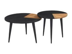 Tables Basses BinĂ´me En Bois D'acacia (lot De 2)