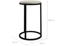 Table D'appoint Ronde Gyda En Terrazzo D30 Cm -Deco.fr Soldes Boutique table basse 13006319