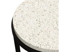 Table D'appoint Ronde Gyda En Terrazzo D30 Cm -Deco.fr Soldes Boutique table basse 13006321
