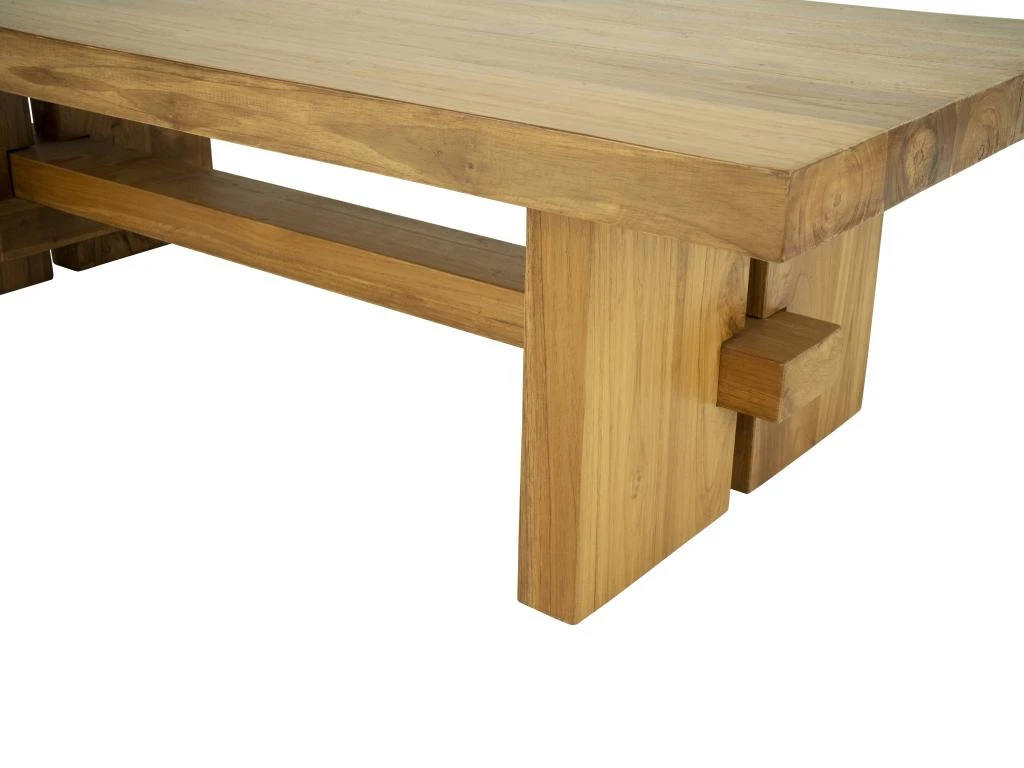 Table Basse En Teck - Coloris : Naturel - LENIDA 5 Table Basse En Teck - Coloris : Naturel - LENIDA – Image 5
